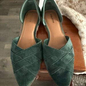 Maurices Green Suede Flats